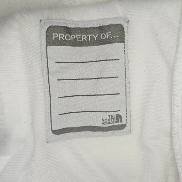 The North Face Zip Up Fleece Jacket Girls Size Large White - Picture 4 of 8